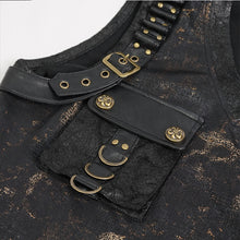 Load image into Gallery viewer, TT250 Bronze gold Stamping Sleeveless Men's Knitted T-Shirt