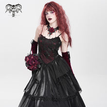 Load image into Gallery viewer, SKT243 Center front floral suspender dress