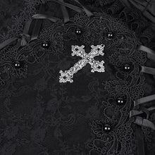 Load image into Gallery viewer, SKT21901 black lolita halterneck tunic dress