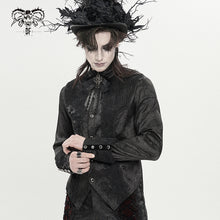 Load image into Gallery viewer, SHT15801 Gothic-Style Long-Sleeve Shirt with Branch Pattern