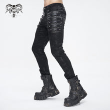Load image into Gallery viewer, PT228 Punk side buckles men's trousers