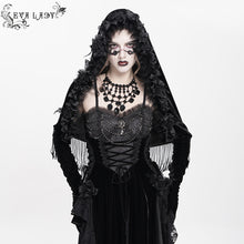 Load image into Gallery viewer, EAS031 Gothic hooded shawl with long gloves