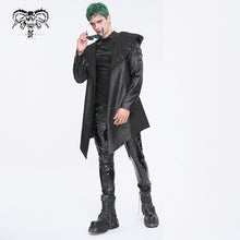 Load image into Gallery viewer, CT217 Dark punk hooded imitation leather men's jacket