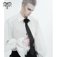 Load image into Gallery viewer, AS151 Gothic Rose dark fringe Men's Tie