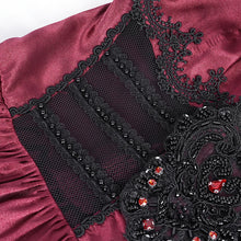 Load image into Gallery viewer, SKT22402 red party Gothic long suspender dress