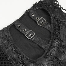 Load image into Gallery viewer, PT209 Faux leather and mesh spliced side bandage flared pants