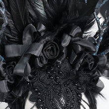 Load image into Gallery viewer, EAS017 Goth Feather tree monster Headband