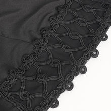 Load image into Gallery viewer, SHT10901 Black Gothic V-neck chiffon shirt for men