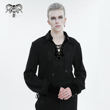 Load image into Gallery viewer, SHT086 Neckline hand-embroidery gothic men shirts