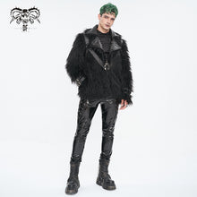 Load image into Gallery viewer, CT220 Punk long hair men's short coat