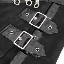 Load image into Gallery viewer, SKT187 glued cross pattern stitching leather men's kilt