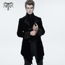Load image into Gallery viewer, CT02201 western fashion gothic embroidered collar black men velveteen Tuxedo