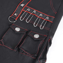 Load image into Gallery viewer, PT245 Twill material contrasting red thick thread wide leg men's pants
