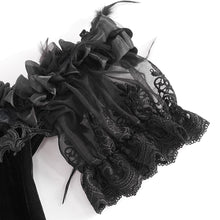 Load image into Gallery viewer, ESKT04501 Black Gothic suspender dress