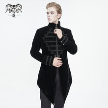Load image into Gallery viewer, CT21501 black Gothic stand collar tuxedo men's jacket