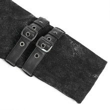 Load image into Gallery viewer, CT272 Punk long curly hooded snake-print leather jacket