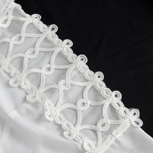 Load image into Gallery viewer, SHT10902 White Gothic V-neck chiffon shirt
