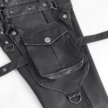 Load image into Gallery viewer, PT24401 Steampunk brush-off leather trousers