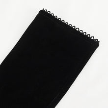 Load image into Gallery viewer, GE02501 Black velvet strap gloves
