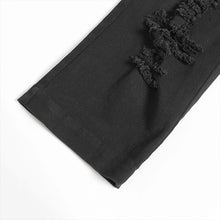 Load image into Gallery viewer, PT286 Twill and faux leather multi-strap punk trousers