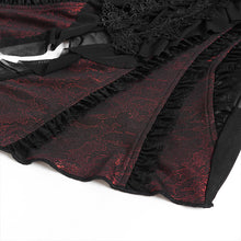 Load image into Gallery viewer, ETT04502 Red 3D Floral Knit Gothic T-Shirt