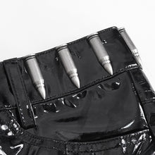 Load image into Gallery viewer, PT237 Glazed leather low-rise shorts