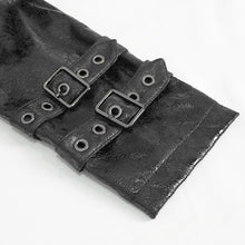 Load image into Gallery viewer, CT212 Stand collar strappy crackled leather jacket