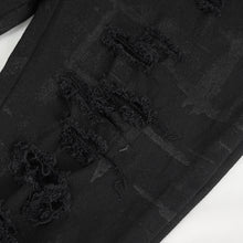 Load image into Gallery viewer, PT221 adjustable buckle waistband ripped women's pants