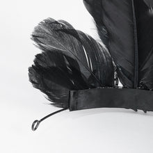 Load image into Gallery viewer, AS183 black feather crown