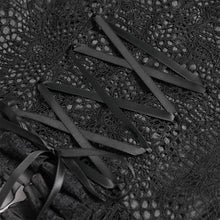 Load image into Gallery viewer, ESHT01901 Stand-Collar Gothic Lace Shirt with Irregular Dot Pattern