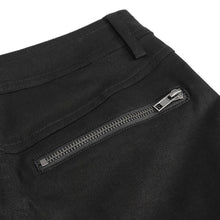 Load image into Gallery viewer, PT214 Punk Twill decorative Faux Leather Leg Loop Trousers