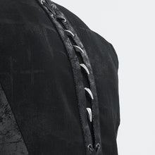 Load image into Gallery viewer, WT075 heat seal backing Cross Pattern Horn Rivet Men's Vest