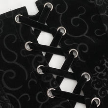 Load image into Gallery viewer, ECST006 Gothic color contrast lace up corset