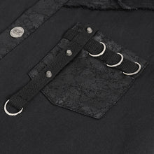 Load image into Gallery viewer, SHT102 leather matching webbing twill Sleeveless men's shirt