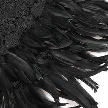 Load image into Gallery viewer, CA055 Gothic peak collar feather short cloak