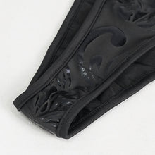 Load image into Gallery viewer, SST024 Pentagram Print lace up Swimsuit Set