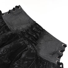 Load image into Gallery viewer, SKT23001 Black Women Gothic Rose Jacquard Skirt