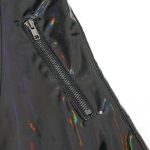Load image into Gallery viewer, CT210 Patent leather strappy zipper long coat