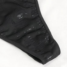 Load image into Gallery viewer, SST022 Skull Mesh Knit Halter Swimsuit