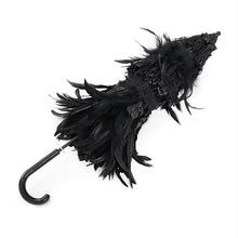 Load image into Gallery viewer, EAS036 Gothic long feather small umbrella