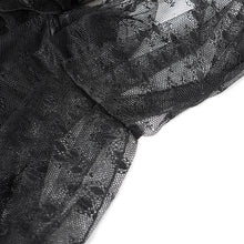 Load image into Gallery viewer, ECST00901 Black Heart Shaped Floral Gothic Corset
