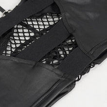 Load image into Gallery viewer, TT246 Knitted mesh spliced lace up suspenders