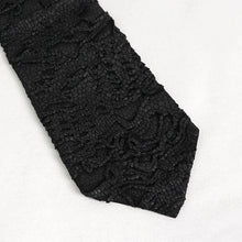 Load image into Gallery viewer, AS157 punk Ripped skull tie with metal buckle on both sides