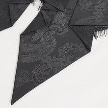 Load image into Gallery viewer, AS15401 Black Gothic Court Style Cameo Lace Bow Tie