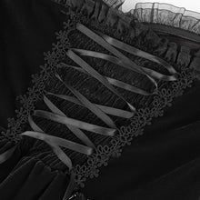 Load image into Gallery viewer, SKT20601 Black Lolita short suspenders dress