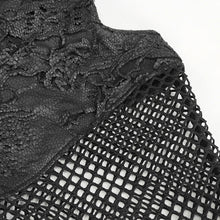 Load image into Gallery viewer, PT209 Faux leather and mesh spliced side bandage flared pants