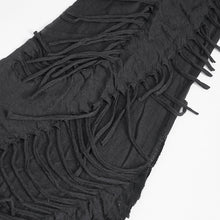 Load image into Gallery viewer, CA006 punk asymmetrical women broken holes black hooded cape