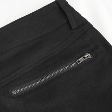 Load image into Gallery viewer, PT215 Punk Twill decorative Faux Leather Leg Loop Trousers