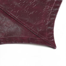 Load image into Gallery viewer, CT27602 Red Punk-Style Mid-Length Coat with Glossy Finish and Multiple Straps