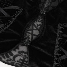 Load image into Gallery viewer, TT239 Inverted five-pointed star flocking strapless long sleeves T-shirt